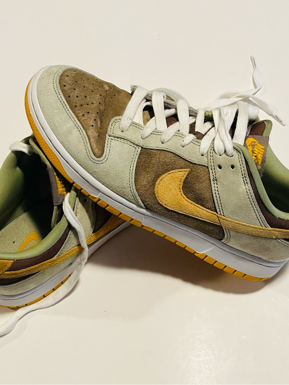 Nike Dunk Low Dusty Olive Suede Men’s Classic Sneakers Size 10